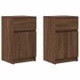 Mesitas de noche 2 uds madera roble marrón 39x35x65 cm von , Nachttische - Ref: Foro24-861332, Preis: 92,88 €, Rabatt: %