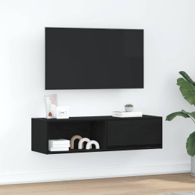 Mueble de TV de madera de roble negro 100x31x25,5 cm von , TV-Möbel - Ref: Foro24-861474, Preis: 56,56 €, Rabatt: %