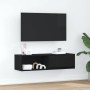 Mueble de TV de madera de roble negro 100x31x25,5 cm von , TV-Möbel - Ref: Foro24-861474, Preis: 56,56 €, Rabatt: %