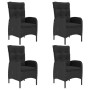 Garden dining set 5 pieces synthetic rattan and black acacia wood by vidaXL, Garden sets - Ref: Foro24-3058529, Price: 575,85...