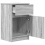 Mesitas de noche 2 uds madera contrachapada gris 39x35x65 cm by , Nightstands - Ref: Foro24-861330, Price: 88,06 €, Discount: %
