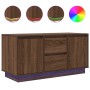 Mueble de TV con luces LED roble marrón 100x41x50 cm von , TV-Möbel - Ref: Foro24-861415, Preis: 120,01 €, Rabatt: %