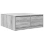 Mesa de centro con cajones Sonoma gris 100x100x40 cm de , Mesas de centro - Ref: Foro24-3328404, Precio: 145,49 €, Descuento: %