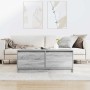 Mesa de centro con cajones Sonoma gris 100x100x40 cm de , Mesas de centro - Ref: Foro24-3328404, Precio: 145,49 €, Descuento: %