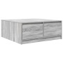 Mesa de centro con cajones Sonoma gris 100x100x40 cm de , Mesas de centro - Ref: Foro24-3328404, Precio: 145,49 €, Descuento: %