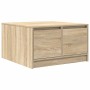 Mesa de centro con cajones roble Sonoma 70,5x70x40 cm by , Coffee table - Ref: Foro24-3328410, Price: 97,80 €, Discount: %