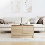 Mesa de centro con cajones roble Sonoma 70,5x70x40 cm by , Coffee table - Ref: Foro24-3328410, Price: 97,80 €, Discount: %