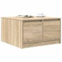 Mesa de centro con cajones roble Sonoma 70,5x70x40 cm by , Coffee table - Ref: Foro24-3328410, Price: 97,80 €, Discount: %