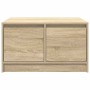 Mesa de centro con cajones roble Sonoma 70,5x70x40 cm by , Coffee table - Ref: Foro24-3328410, Price: 97,80 €, Discount: %