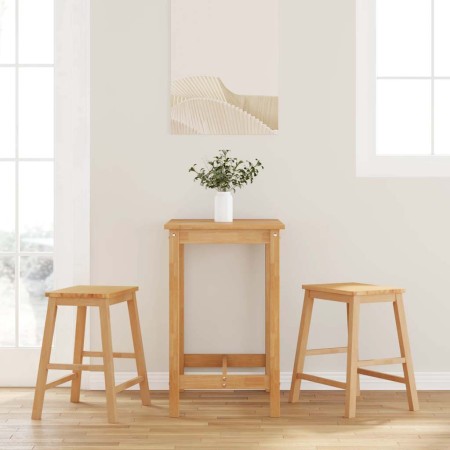 Sillas de bar 2 uds madera maciza caucho von , Küchenhocker - Ref: Foro24-4102579, Preis: 108,34 €, Rabatt: %