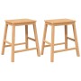 Sillas de bar 2 uds madera maciza caucho von , Küchenhocker - Ref: Foro24-4102579, Preis: 108,34 €, Rabatt: %