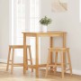 Sillas de bar 2 uds madera maciza caucho von , Küchenhocker - Ref: Foro24-4102579, Preis: 108,34 €, Rabatt: %