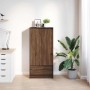 Armario con cajón de roble marrón 55,5x34x119,5 cm von , Sideboards - Ref: Foro24-861649, Preis: 96,58 €, Rabatt: %