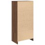 Armario con cajón de roble marrón 55,5x34x119,5 cm von , Sideboards - Ref: Foro24-861649, Preis: 96,58 €, Rabatt: %