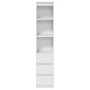 Aparador alto blanco 37,5x35x180 cm madera de ingeniería by , Sideboards - Ref: Foro24-861661, Price: 100,97 €, Discount: %