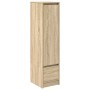Aparador alto roble Sonoma 29,5x34x119,5cm madera de ingeniería de , Aparadores - Ref: Foro24-861654, Precio: 73,12 €, Descue...