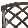 Sillas de jardín 2 unidades aluminio fundido bronce de vidaXL, Sillas de jardín - Ref: Foro24-315570, Precio: 262,19 €, Descu...