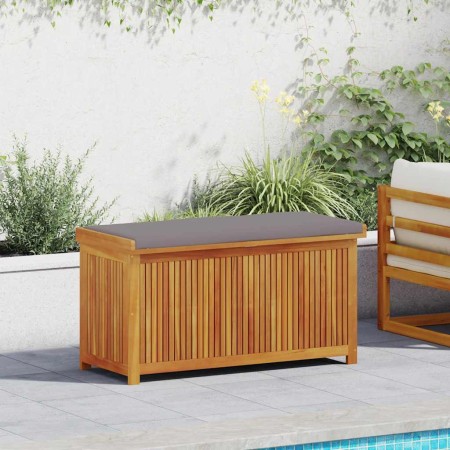 Cojines para exterior 113x50x60,5 cm madera maciza acacia von , Aufbewahrungsboxen für den Außenbereich - Ref: Foro24-4106479...