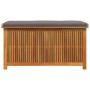 Cojines para exterior 113x50x60,5 cm madera maciza acacia von , Aufbewahrungsboxen für den Außenbereich - Ref: Foro24-4106479...