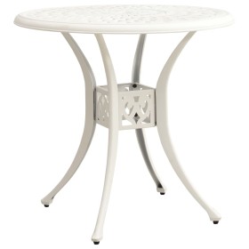 Weißer Gartentisch aus Aluminiumguss, 78 x 78 x 72 cm von vidaXL, Gartentische - Ref: Foro24-315584, Preis: 162,12 €, Rabatt: %