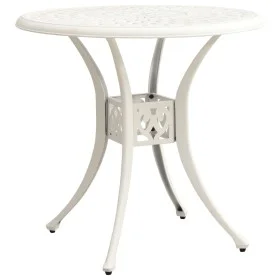 White cast aluminum garden table 78x78x72 cm by vidaXL, Garden tables - Ref: Foro24-315584, Price: 159,12 €, Discount: %