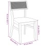 Sillas de comedor con cojines 2 uds madera maciza caucho von , Essstühle - Ref: Foro24-4102463, Preis: 169,12 €, Rabatt: %
