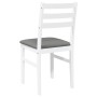Sillas de comedor con cojines 2uds madera maciza blanco caucho von , Essstühle - Ref: Foro24-4102421, Preis: 80,27 €, Rabatt: %
