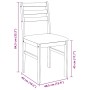 Sillas de comedor con cojines 2uds madera maciza blanco caucho von , Essstühle - Ref: Foro24-4102421, Preis: 80,27 €, Rabatt: %