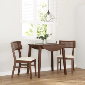 Sillas de comedor con cojines 2 uds madera maciza marrón caucho by , dining chairs - Ref: Foro24-4102461, Price: 169,12 €, Di...