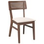 Sillas de comedor con cojines 2 uds madera maciza marrón caucho von , Essstühle - Ref: Foro24-4102461, Preis: 169,12 €, Rabat...