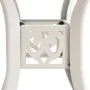 Mesa de jardín aluminio fundido blanca 78x78x72 cm de vidaXL, Mesas de jardín - Ref: Foro24-315584, Precio: 165,36 €, Descuen...