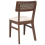 Sillas de comedor con cojines 2 uds madera maciza marrón caucho von , Essstühle - Ref: Foro24-4102461, Preis: 169,12 €, Rabat...