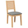 Sillas de comedor con cojines 2 uds madera maciza caucho de , Sillas de comedor - Ref: Foro24-4102480, Precio: 179,33 €, Desc...