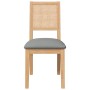 Sillas de comedor con cojines 2 uds madera maciza caucho de , Sillas de comedor - Ref: Foro24-4102480, Precio: 179,33 €, Desc...