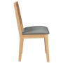 Sillas de comedor con cojines 2 uds madera maciza caucho de , Sillas de comedor - Ref: Foro24-4102480, Precio: 179,33 €, Desc...