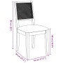 Sillas de comedor con cojines 2 uds madera maciza caucho de , Sillas de comedor - Ref: Foro24-4102480, Precio: 179,33 €, Desc...