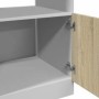 Armario de microondas contrachapada color roble 60x57x207 cm von , Küchenschränke - Ref: Foro24-3334019, Preis: 228,46 €, Rab...