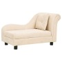 Sofá para perros con almohada crema felpa 83x44x44 cm by , Beds for dogs - Ref: Foro24-171106, Price: 131,66 €, Discount: %