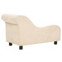 Sofá para perros con almohada crema felpa 83x44x44 cm by , Beds for dogs - Ref: Foro24-171106, Price: 131,66 €, Discount: %