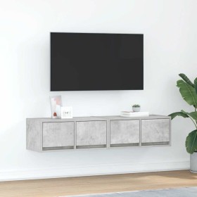 Muebles de TV 2uds madera ingeniería gris hormigón 60x31x25,5cm de , Muebles TV - Ref: Foro24-861497, Precio: 79,74 €, Descue...