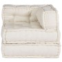 Puf modular crema 70x70x54 tela de , Cojines para sillas y sofás - Ref: Foro24-4019021, Precio: 182,66 €, Descuento: %