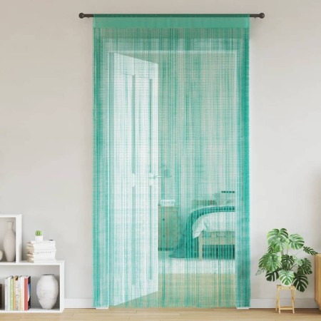 Cortinas de tiras 2 uds turquesa 140x250 cm von , Vorhänge und Gardinen - Ref: Foro24-4102040, Preis: 24,55 €, Rabatt: %