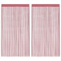 Cortinas de tiras 2 uds. color rosa 140x250 cm von , Vorhänge und Gardinen - Ref: Foro24-4102042, Preis: 19,87 €, Rabatt: %