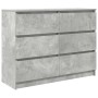 Aparador de madera de ingeniería gris hormigón 100x35x76 cm by , Sideboards - Ref: Foro24-3328501, Price: 140,74 €, Discount: %