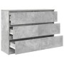 Aparador de madera de ingeniería gris hormigón 100x35x76 cm by , Sideboards - Ref: Foro24-3328501, Price: 140,74 €, Discount: %
