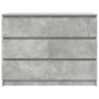 Aparador de madera de ingeniería gris hormigón 100x35x76 cm by , Sideboards - Ref: Foro24-3328501, Price: 140,74 €, Discount: %