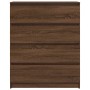 Aparador roble marrón 80x35x99 cm madera de ingeniería by , Sideboards - Ref: Foro24-3328486, Price: 136,58 €, Discount: %