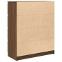 Aparador roble marrón 80x35x99 cm madera de ingeniería by , Sideboards - Ref: Foro24-3328486, Price: 136,58 €, Discount: %