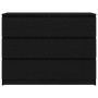 Aparador de madera de roble negro 100x35x76 cm de , Aparadores - Ref: Foro24-3328499, Precio: 146,29 €, Descuento: %