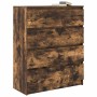 Aparador roble ahumado 80x35x99 cm madera de ingeniería de , Aparadores - Ref: Foro24-3328484, Precio: 126,93 €, Descuento: %